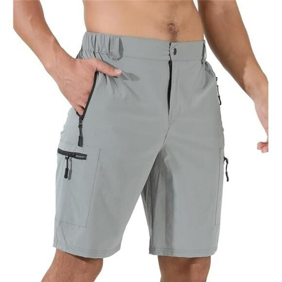 Suwangi Mens Quick Dry Hiking Cargo Shorts Outdoor Travel Golf Tactical - Picture 7 of 7